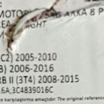 VW PASSAT 05/10-SÜPERB 08/15-AUDI Q7 06/16 KAPI KİLİT ARKA SAĞ