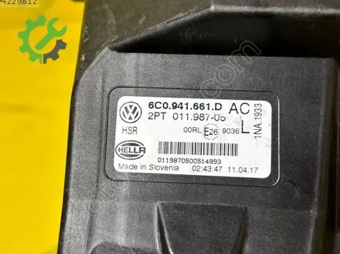Volkswagen Polo Sol Sis Farı çıkma parça
