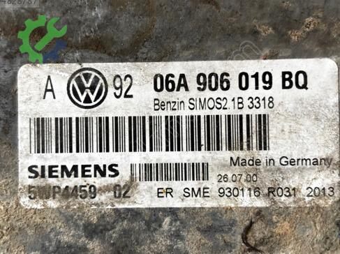Volkswagen Bora Motor Beyni 06A906019BQ çıkma parça
