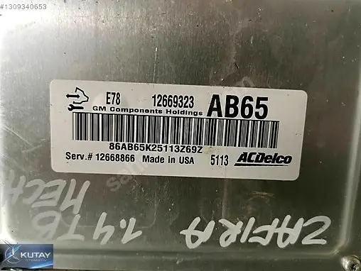 Opel Astra Motor Beyni 12669323 çıkma parça