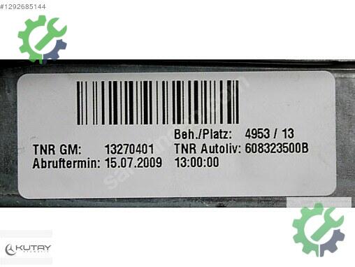 Opel Insignia Airbag (Hava Yastığı) 13270401 çıkma parça
