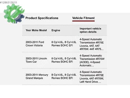 Ford Mercury Rot Mili 3W1Z-3280-AA çıkma parça