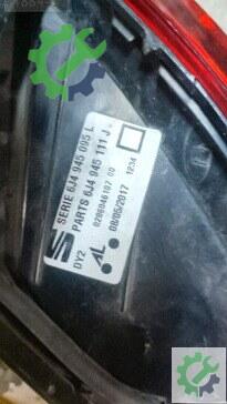 Seat Ibiza Sol Arka Stop 2013-2016 çıkma parça