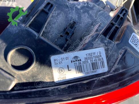 Renault Clio Sol Arka Stop 265551550R çıkma parça