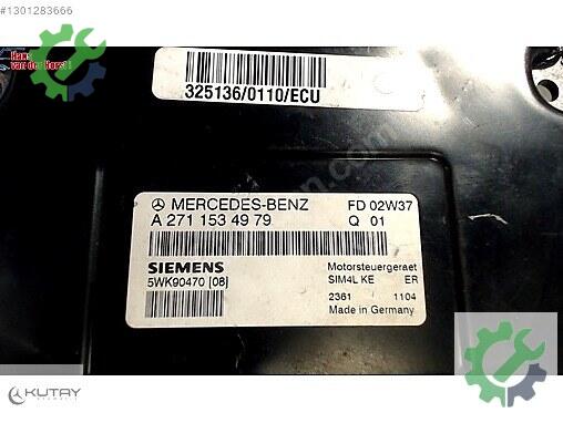 Mercedes-Benz C Motor Beyni 2711534979 çıkma parça