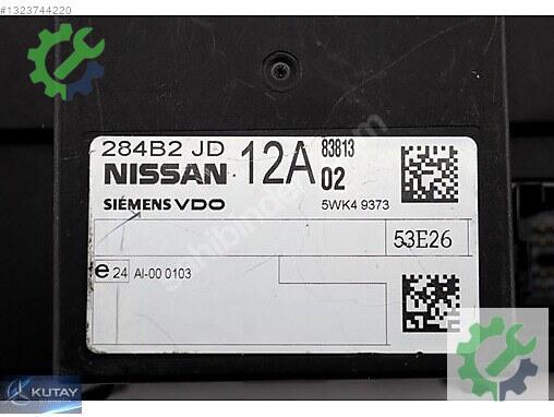 Nissan Qashqai Beyin 284B2-JD02B çıkma parça