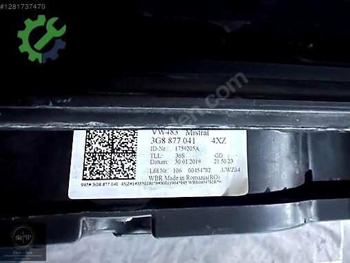 Volkswagen Passat Komple Sunroof 3G8877041 çıkma parça