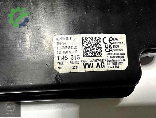 Skoda Superb Airbag (Hava Yastığı) 3J1880581E çıkma parça