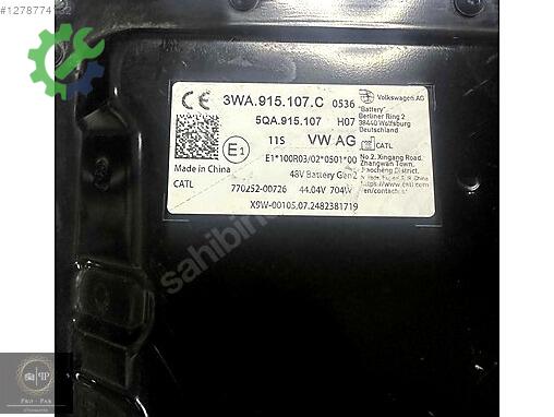 Skoda Superb Akü 3WA915107C çıkma parça