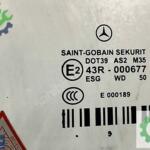 43R000677 MERCEDES BENZ W 212 SOL ÖN KAPI CAMI ORJİNAL