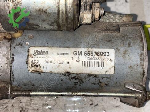 Opel Astra Marş Motoru 55578093 çıkma parça