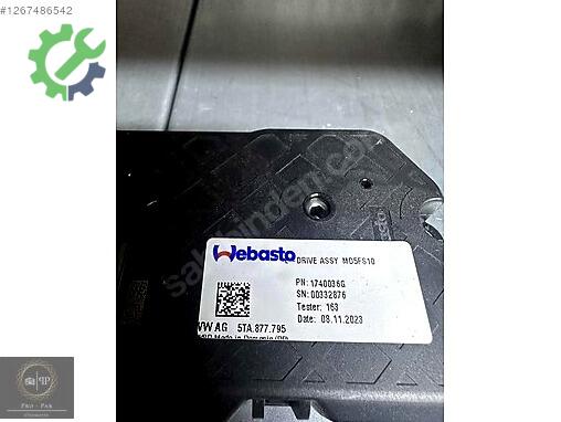 Audi A3 Komple Sunroof 5TA877795 çıkma parça