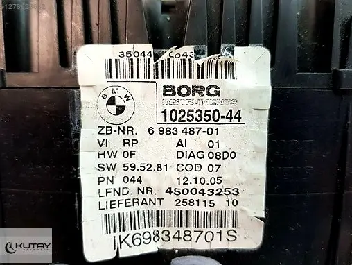 BMW 3 Serisi Gösterge Paneli 6983487-01 çıkma parça