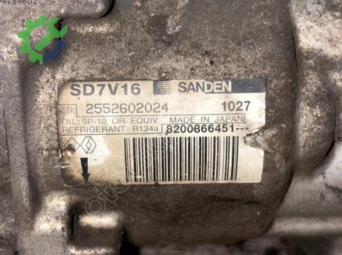 Dacia Duster Klima Kompresörü 8200866451 çıkma parça