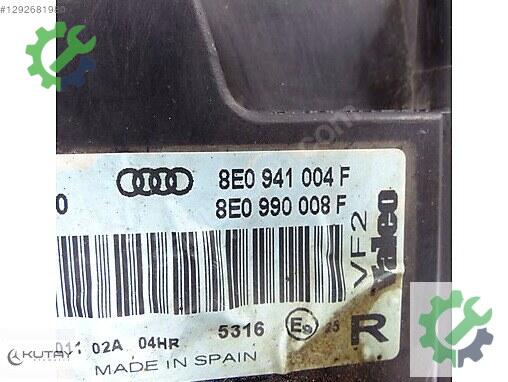 Audi A4 Sağ Ön Far 8E0941004F çıkma parça