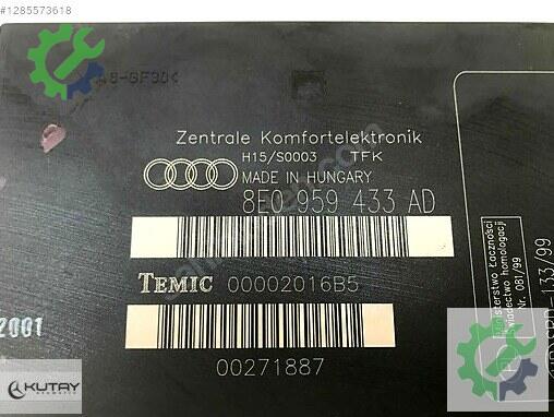 Audi A4 Konfor Beyni 8E0959433 çıkma parça