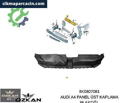 Audi A4 Panel Üst Plastiği çıkma parça