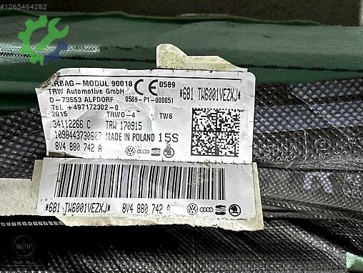 Audi A3 Airbag (Hava Yastığı) 8V4880742 çıkma parça