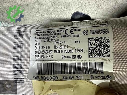 Audi A3 Airbag (Hava Yastığı) 8V5880742C çıkma parça