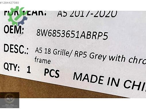 Audi A5 Panjur 8W6853651 çıkma parça