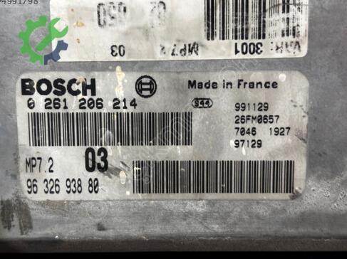 Citroen Saxo Motor Beyni 9632693880 çıkma parça