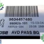 9634457480 PEUGEOT 307 ÖN SAĞ SOL CAM MOTORU 9634457580
