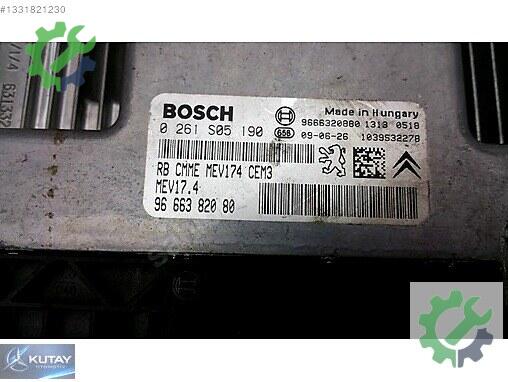 Citroen C4 Beyni 9666382080 çıkma parça