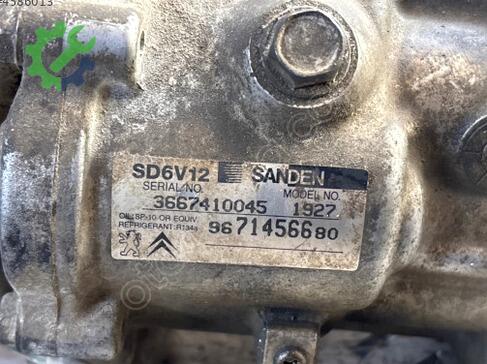 Peugeot 207 Klima Kompresörü 9671456680 çıkma parça