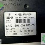 A2218700326 Mercedes W221 S-Serisi klima kontrol beyni ORJİNAL