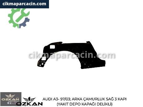 Audi A3 Arka Çamurluk çıkma parça