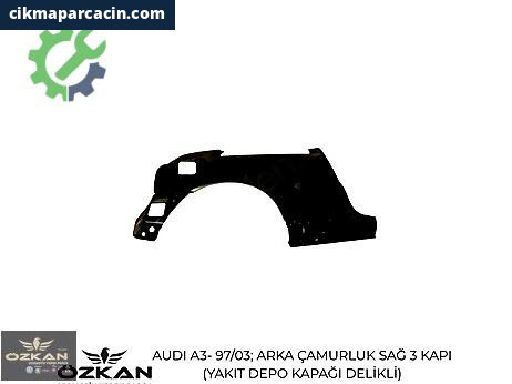 Audi A3 Sağ Arka Çamurluk çıkma parça