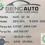 Audi A6 Arka Stop Çıkma Parça İstanbul