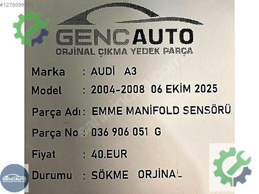 Audi A3 Beyin 036906051 çıkma parça