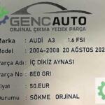 AUDİ A3 İÇ DİKİZ AYNASI SÖKME ORJİNAL OEM 8E0
