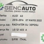 AUDİ A3 RADYATÖR SU DEPOSU SIFIR İTHAL 1J0121403A