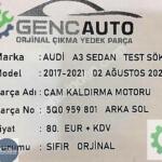 AUDİ A3 SEDAN CAM KALDIRMA MOTORU SIFIR ORJİNAL OEM 5Q0959801