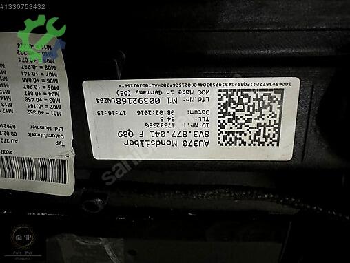 Audi A3 Komple Sunroof 8V3877045 çıkma parça