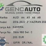 AUDİ A4 A5 A6 Q5 Q7 Q8 KAMERA SIFIR ORJİNAL OEM 5WA980546 C