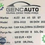 AUDİ A4 A5 Q5 Q7 CAM KALDIRMA DÜĞMESİ SIFIR ORJ OEM 4M0959851 B
