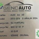 AUDİ A4 A5 SU HORTUMU SÖKME ORJİNAL 8K0121101P