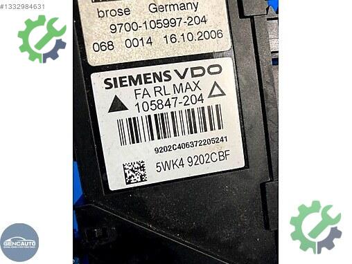Audi A4 Cam Kaldırma Motoru 8E2959802 çıkma parça