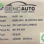 AUDİ A4 ÖN ÇAM DAVLUMBAZI SÖKME ORJİNAL 8K1819403