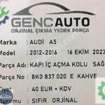 AUDİ A5 KAPI İÇ AÇMA KOLU SAĞ SIFIR ORJİNAL OEM 8K0837020 E