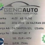 AUDİ A5 SLİNE ÖN TAMPON IZGARASI SOL SIFIR İTH OEM 8W6807681 F