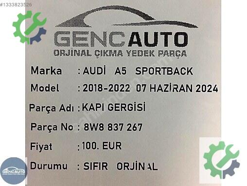 Audi A5 Kapı Gergisi 8W8837267 çıkma parça