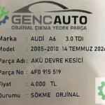 Audi A6 Akü Çıkma Parça İstanbul