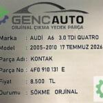 Audi A6 Kontak Seti Çıkma Parça İstanbul