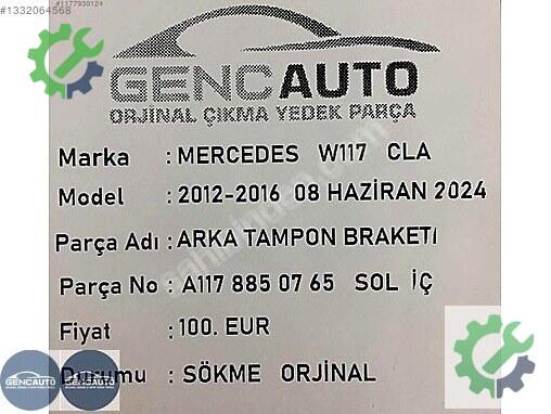 Audi A6 Davlumbaz 4G0810171 çıkma parça