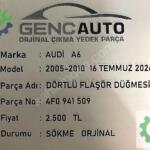 AUDİ A6 DÖRTLÜ FLAŞÖR DÜĞMESİ SÖKME ORJİNAL 4F0941509