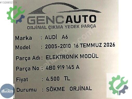 Audi A6 Beyin 4B0919145 çıkma parça